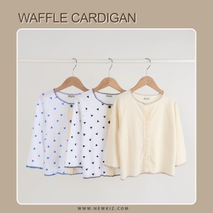 Áo khoác thun gân nhẹ nhàng AD11 (와플 가디건)